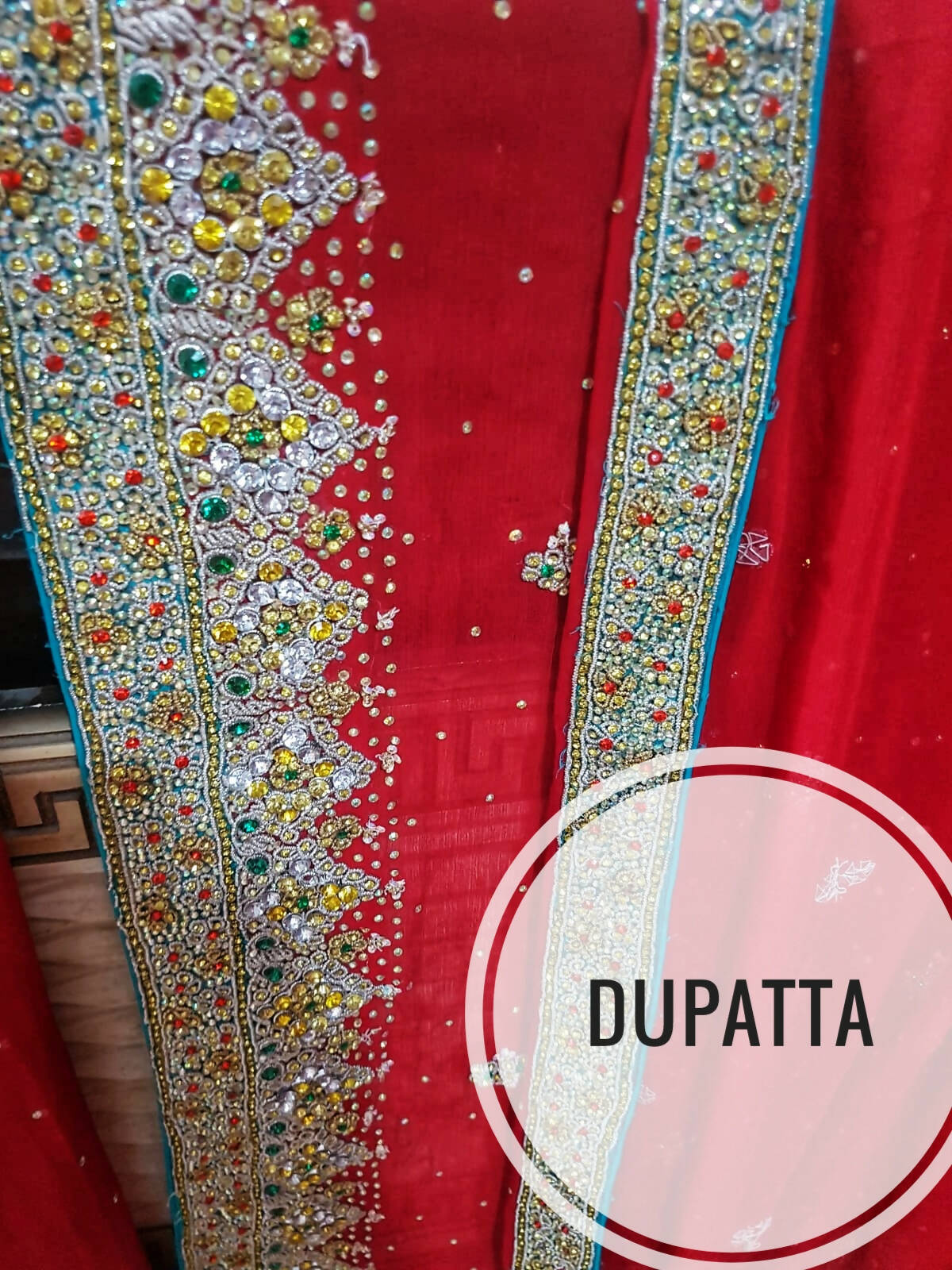Red Beautiful Baraat Lehnga | Women Bridals | Large | Worn Once