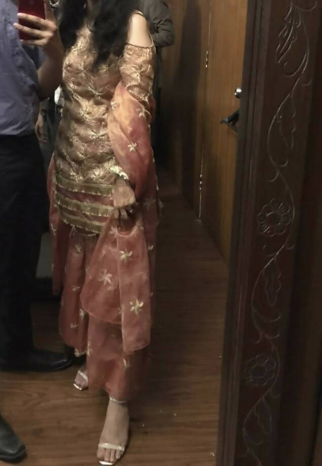 Sitara work 3 Pc Wedding Suit | Women Locally Made Formals | Small | Worn Once