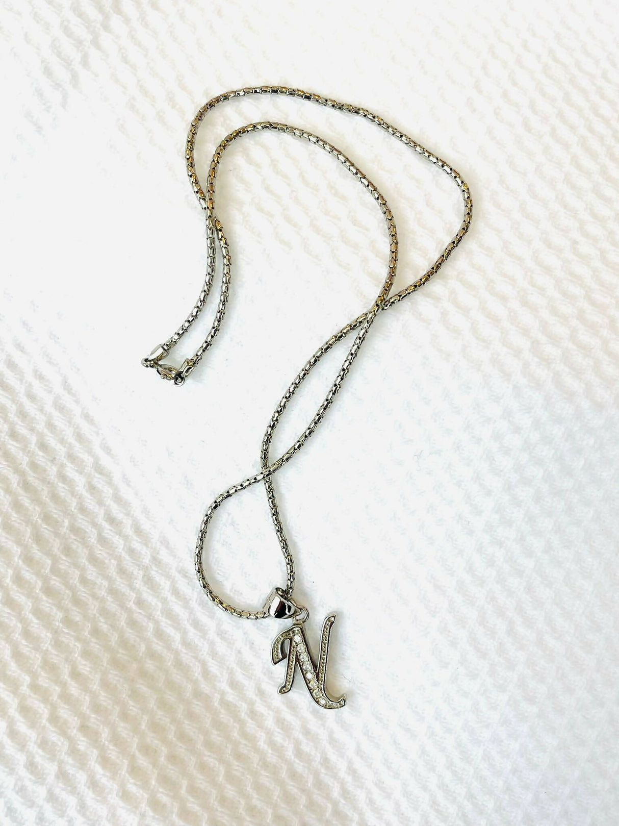 La Jewelta | Pure Silver letter Pendant with Pure 925 Sterling Silver Chain | Women Jewelry | Necklaces & Pendants | New