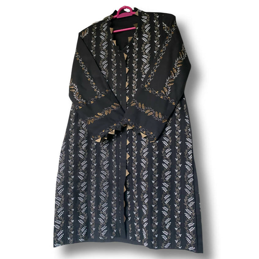 Ideas By GulAhmed | Black Kurta | Women Branded Kurta | XSmall | New