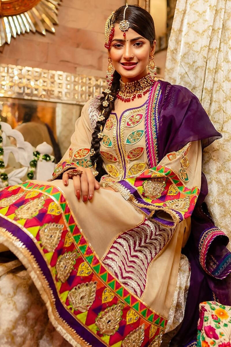 Zahra Ahmed | Formal two piece dress with churidar pyjama | Women Branded Formals | Size Small | Worn Once