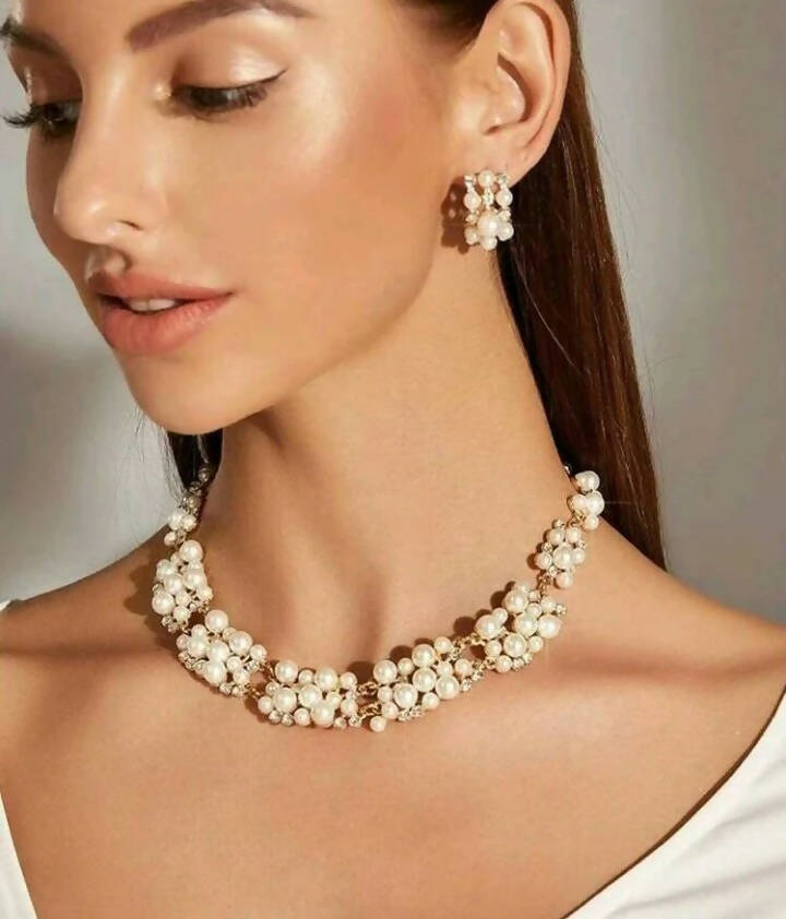 SHEIN | 3pcs earrings with necklace | Women Jewelry | Brand New