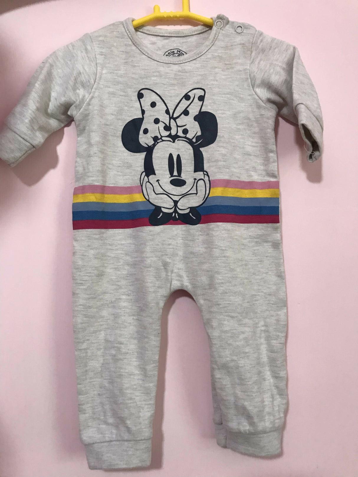 Minnie minors | Grey romper | Baby Bodysuits & Onesies | Size: 0-3 months | Brand New