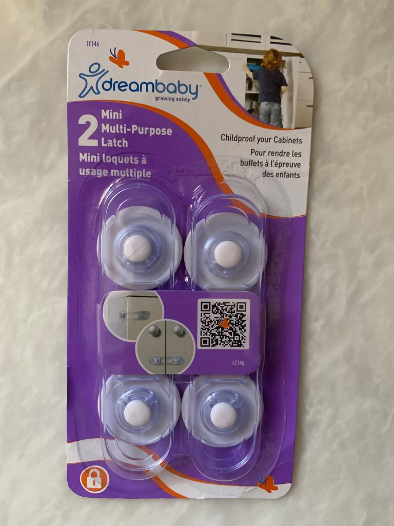 Dreambaby | 2 Mini Multipurpose Latch | Baby Accessories | Brand New