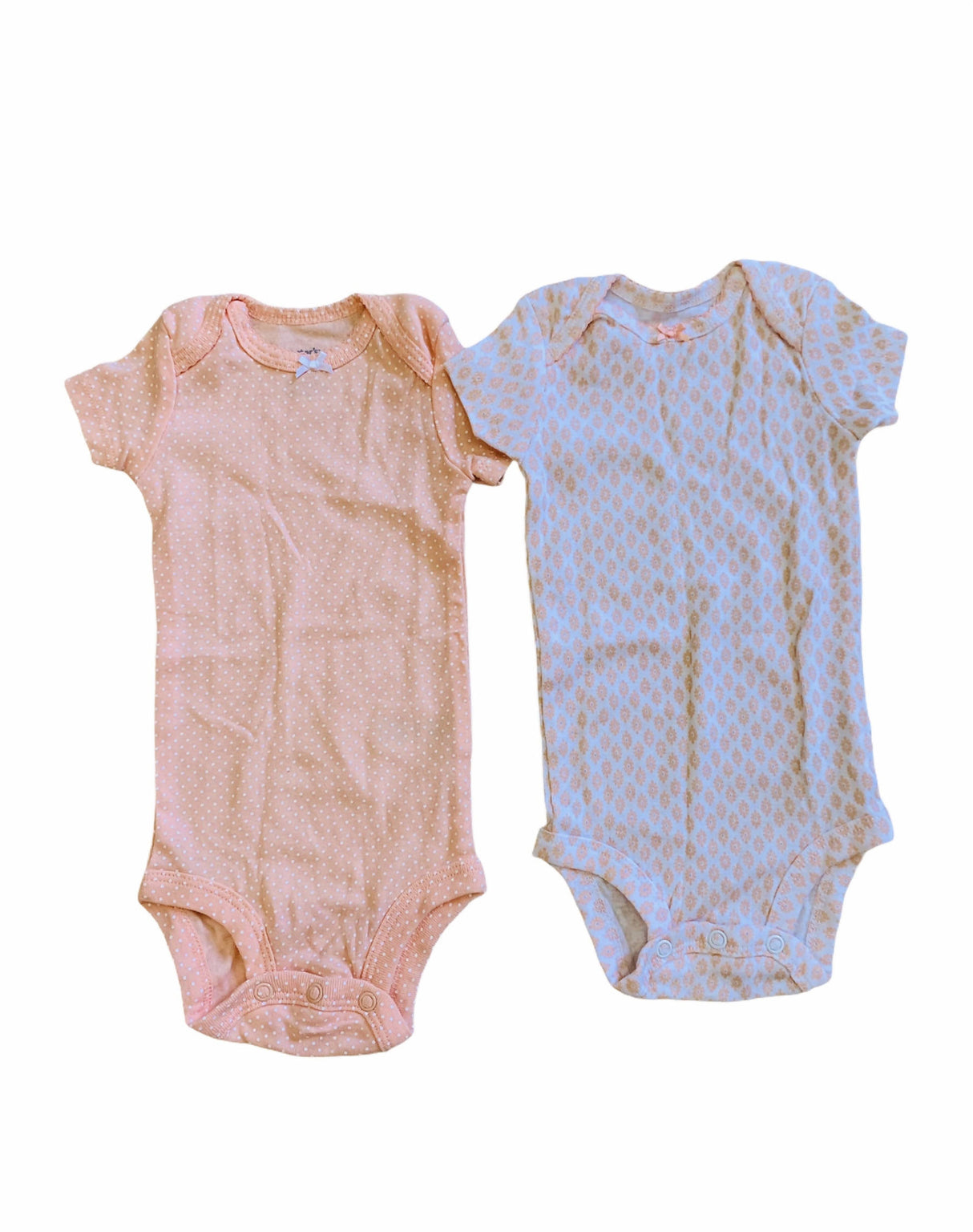کارٹرس | بیبی گرل | 2 ONESIES / باڈی سوٹ کا پیک | 0-3 ماہ | پریلوڈ