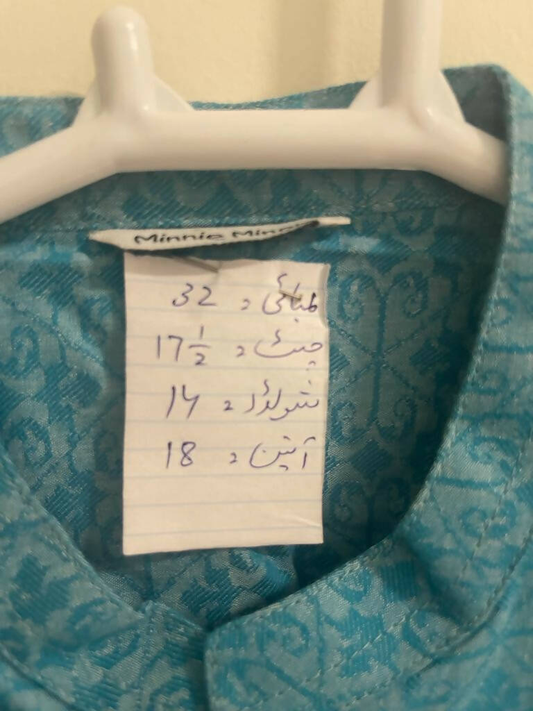 Minnie Minors | Blue Kurta | Boys Shalwar Kameez | Preloved