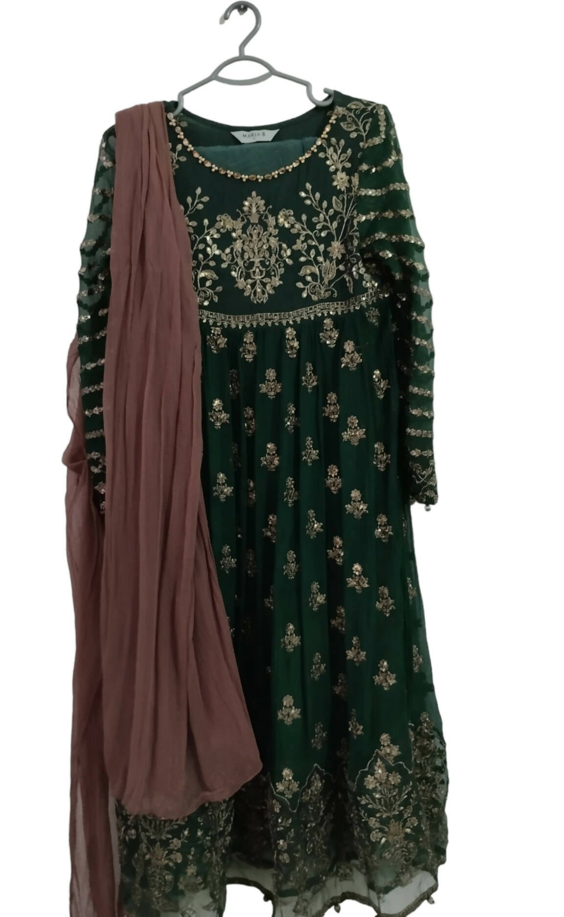 ماریہ بی | سبز 3pc سوٹ | خواتین کے برانڈڈ فارملز | بالکل نیا