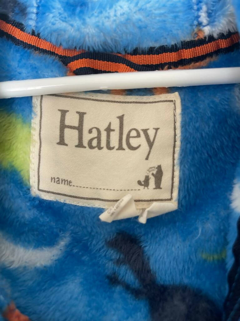 Hatley | Blue fleece warm suit with hoodie (12-18m) | Kids Bodysuits & Onesies | Preloved