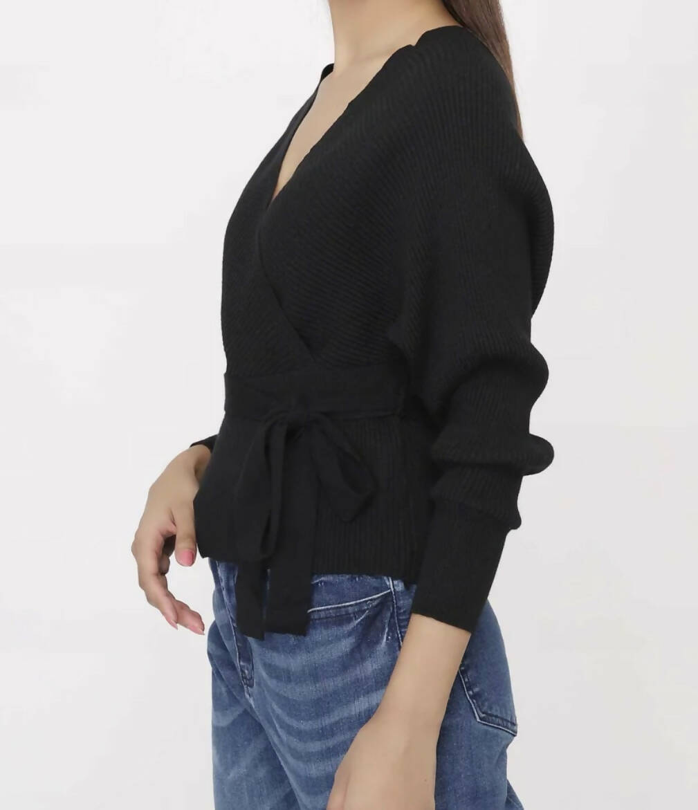Black Knitted Top-Black | Women Tops & Shirts | All Sizes | New