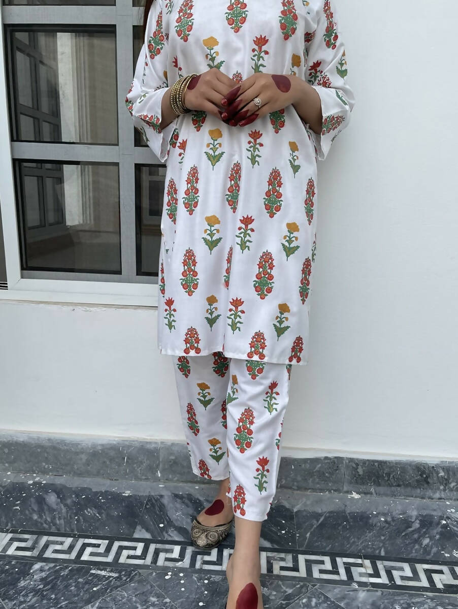 Blue 2 pc Stitched suit | Women Locally Made Kurta | All Sizes | Brand New