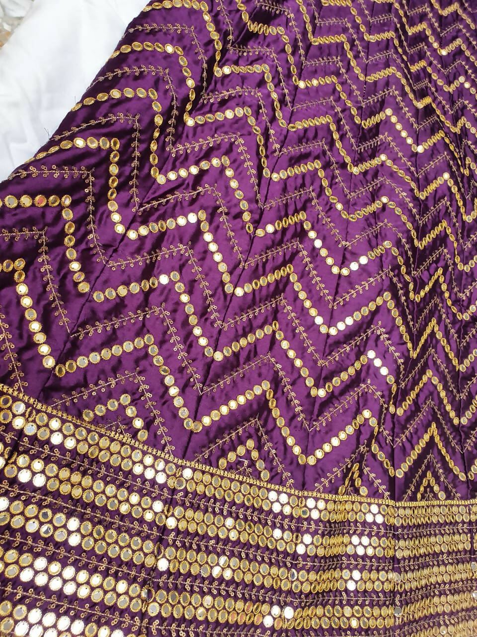 Purple & Golden lehnga | Women Locally Made Formals | Medium | Worn Once