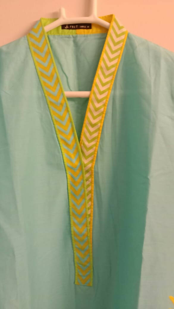 Junaid Jamshed | Blue Teens Kurti | Women Branded Kurta | XSmall | New