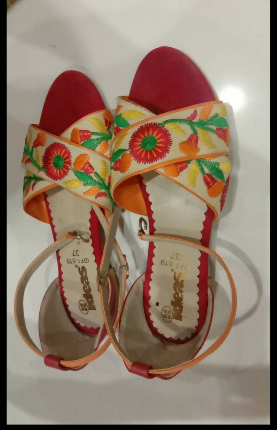Gul Ahmed Women Sandals & Flats| Women Shoes| Size: 37 | Worn Once