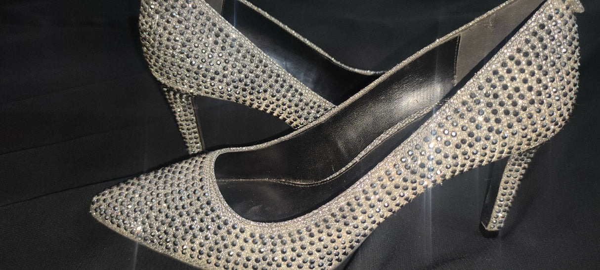 Michael Kors| Silver Sandals | Women Shoes | Heels | Size: 36 | New