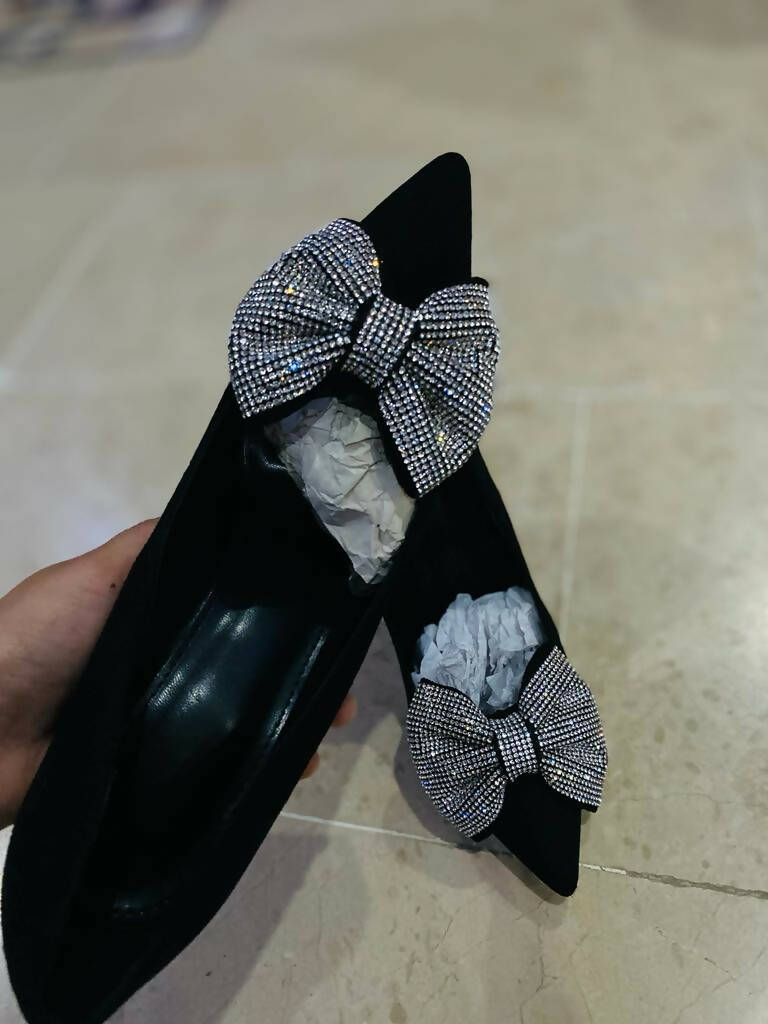 Shein | International Branded Velvet Coated Sandals ( Size : 40 ) | Women Shoes | Heels | Brand New