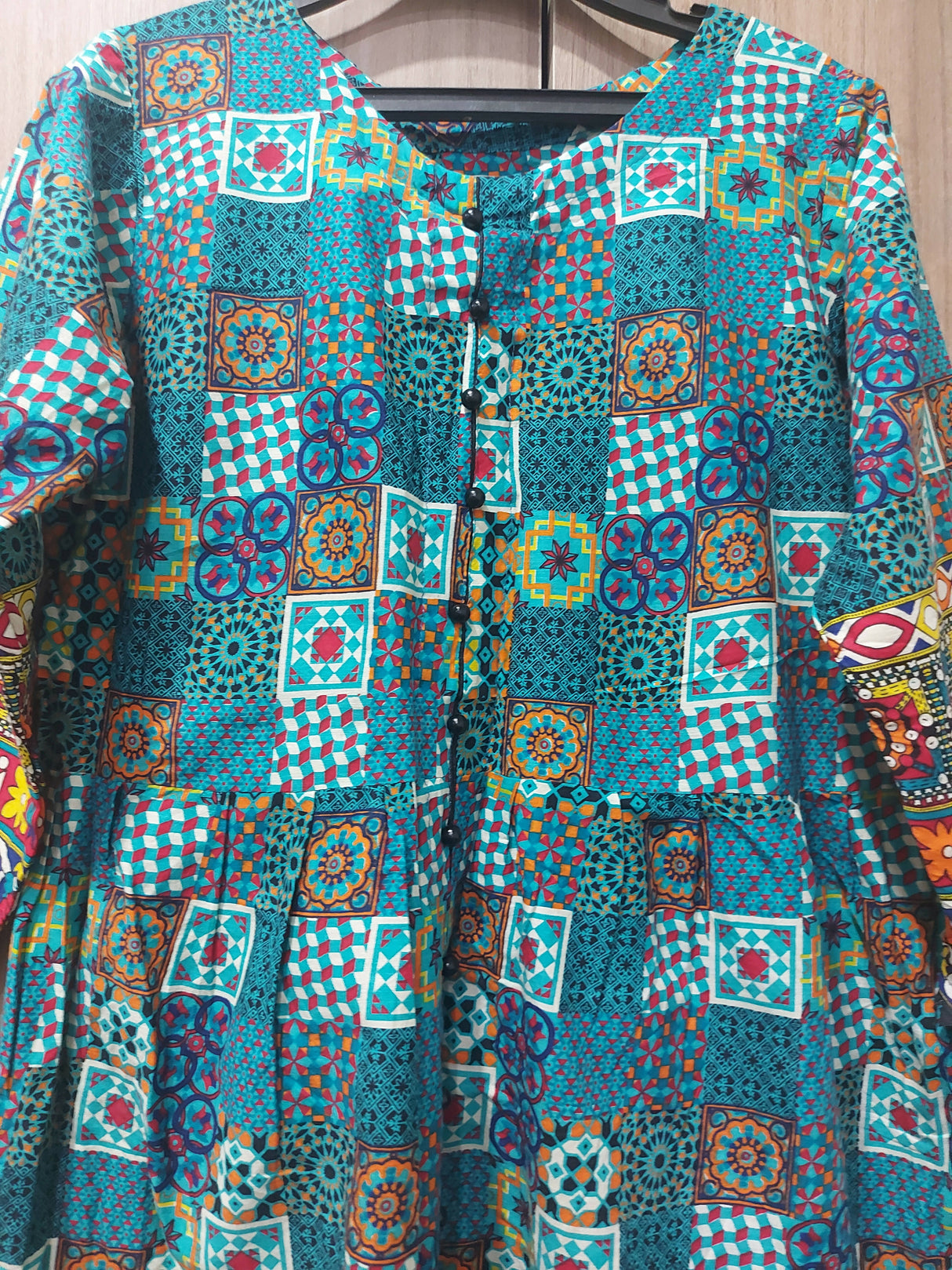 بلیو پرنٹ شدہ کرتہ (سائز ایس) | خواتین کا کرتہ | نئی