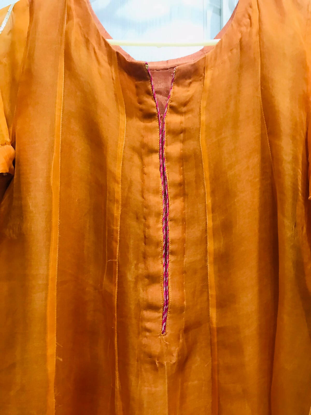 Mustard Orange Fancy frock | Women Frocks & Maxi | Large | Worn Once