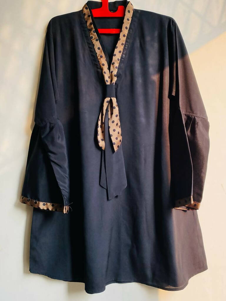 Black Kurta | Women Locally Made Kurta | Medium | Worn Once