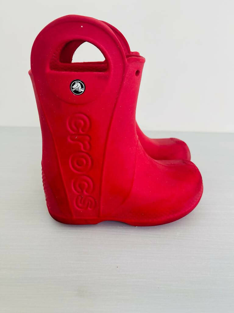 Crocs Red Rainboots | Boys or Girls Shoes | Size: c9 | Preloved