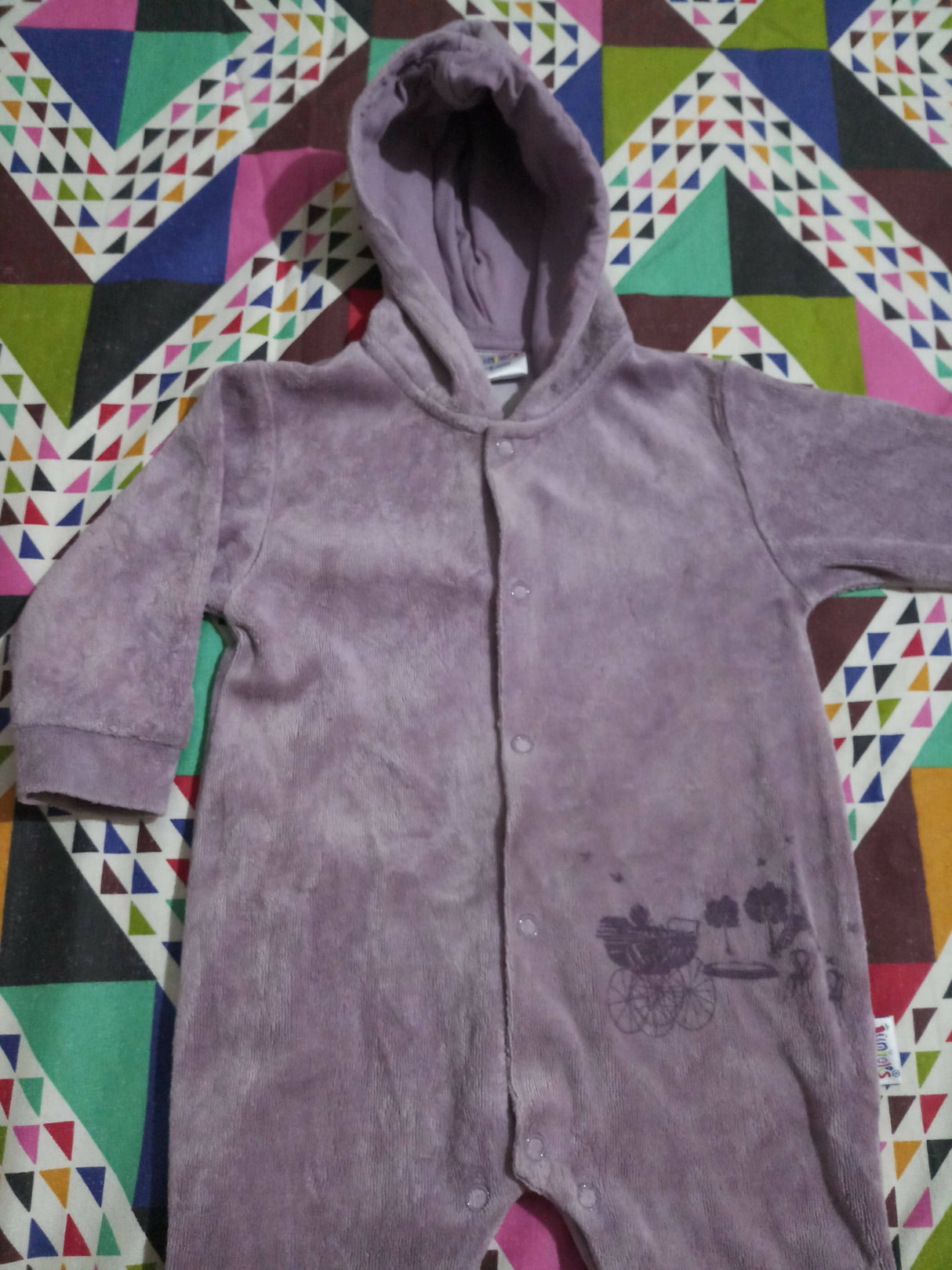 Juniors | Full Bodysuit With Hood | Baby Bodysuits & Onesies | Size : 3-6 Months | Preloved