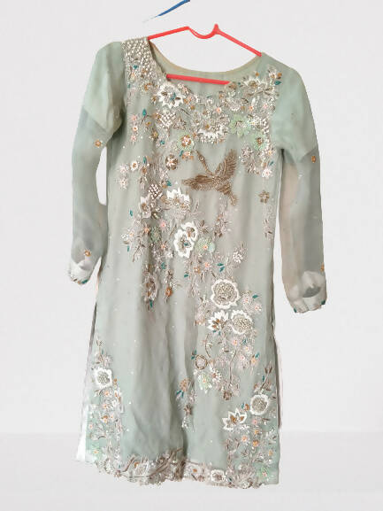 Mint Green 3 Pc Formal Dress | Women Formals | Small | Worn Once