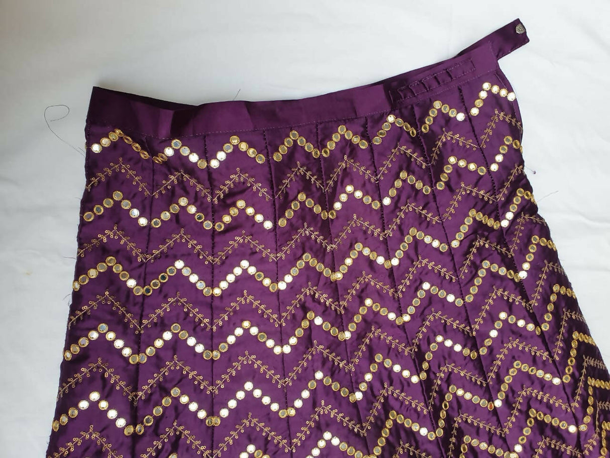 Purple & Golden lehnga | Women Locally Made Formals | Medium | Worn Once