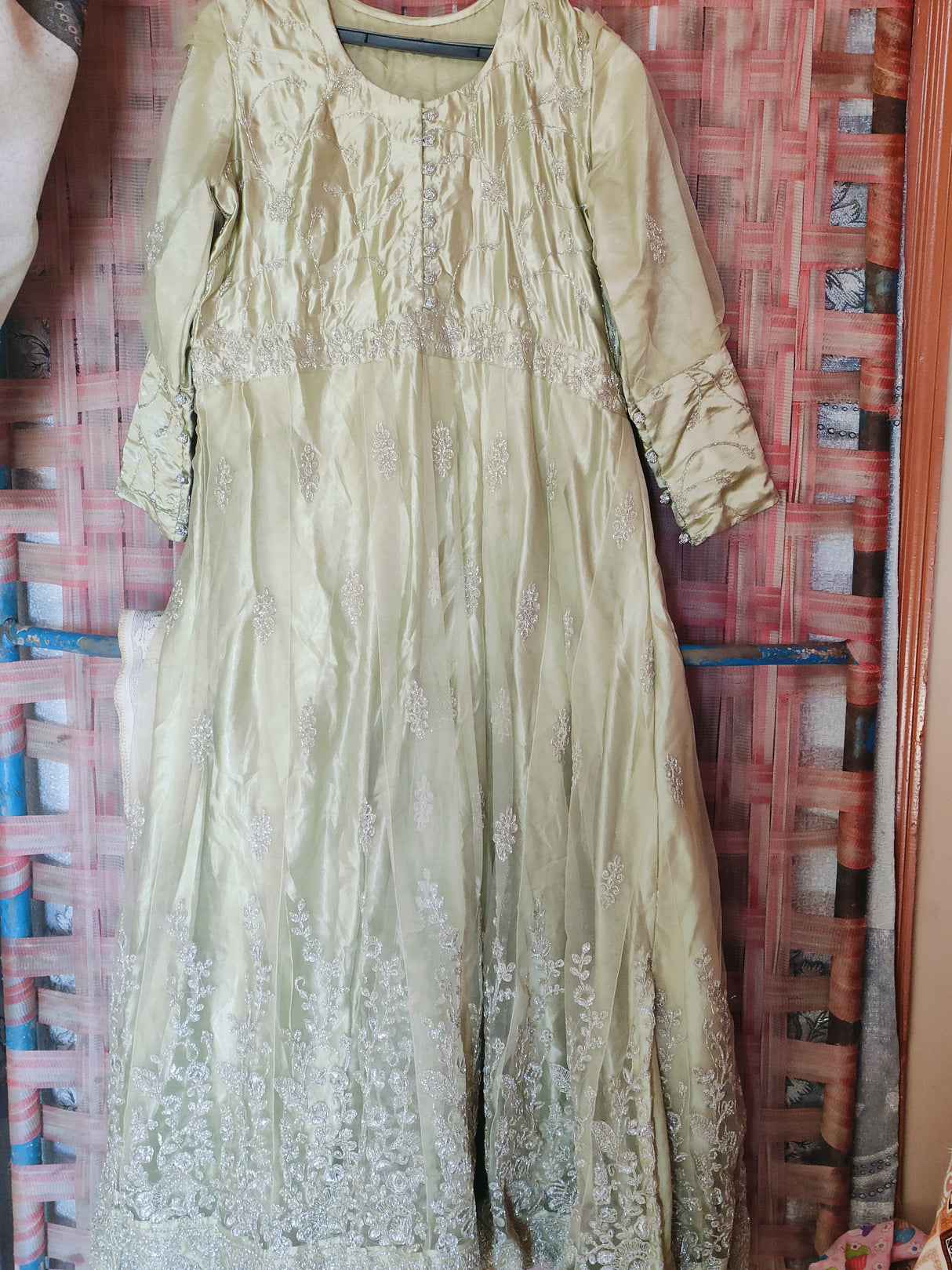 Beautiful Silver Maxi | Women Frocks & Maxis | Medium | Worn Once