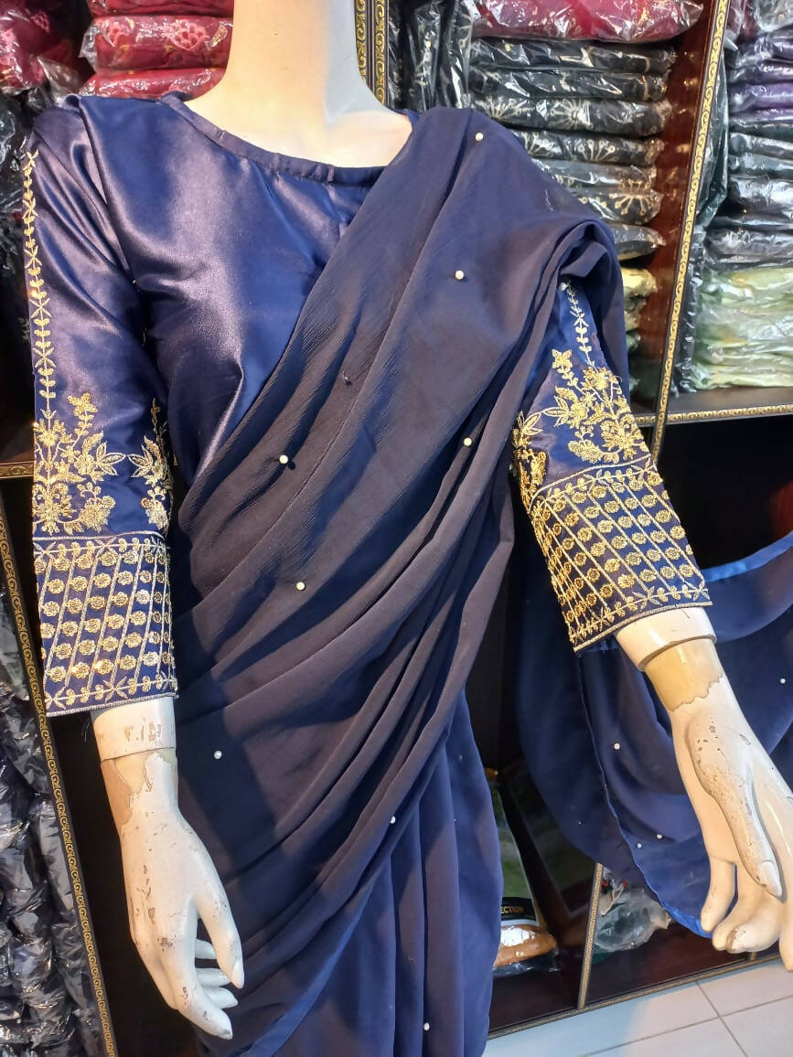 Chiffon Pearls Saree | Women Sarees | Women Formals | 7 Yards | Brand New