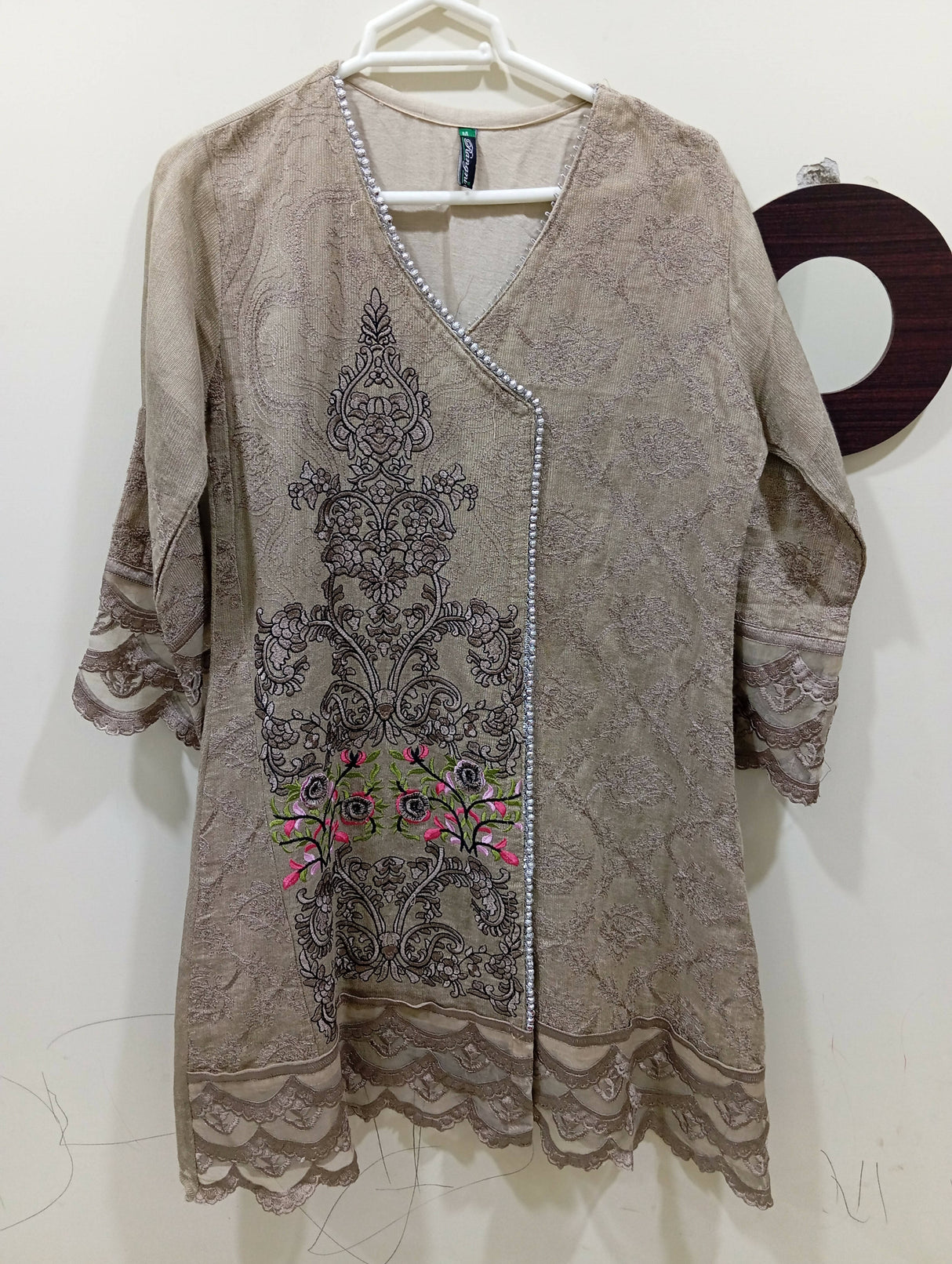 Stitched Embroidered Frock | Women Frocks & Maxis | Medium | Preloved