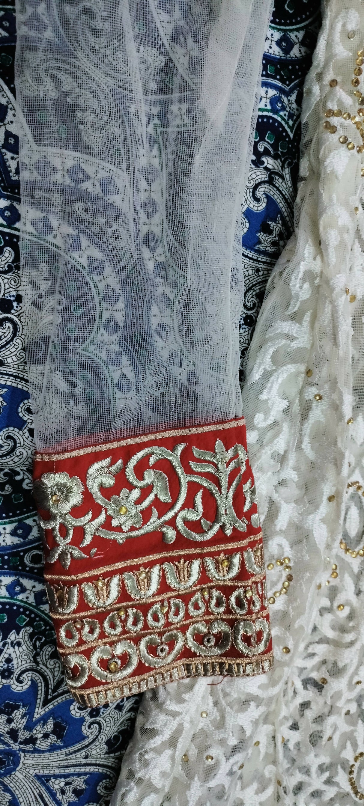 Red & White Maxi | Women Frocks & Maxis | Medium | Worn Once