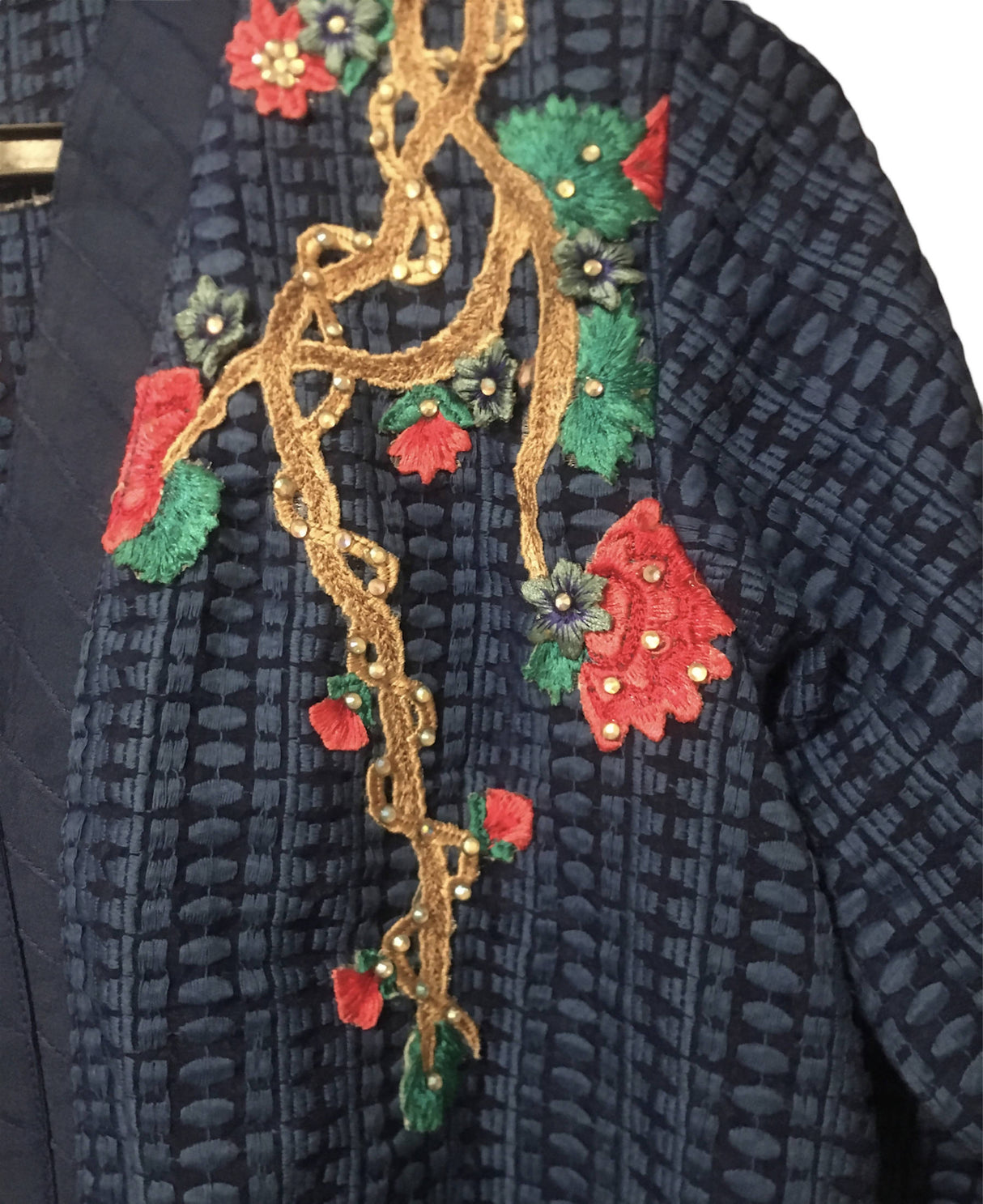 Beautiful Blue Net 2 PC Suit | Women Locally Made Formals | Medium | Preloved