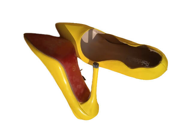 Yellow Heels | Women Shoes | Size :37 | Preloved