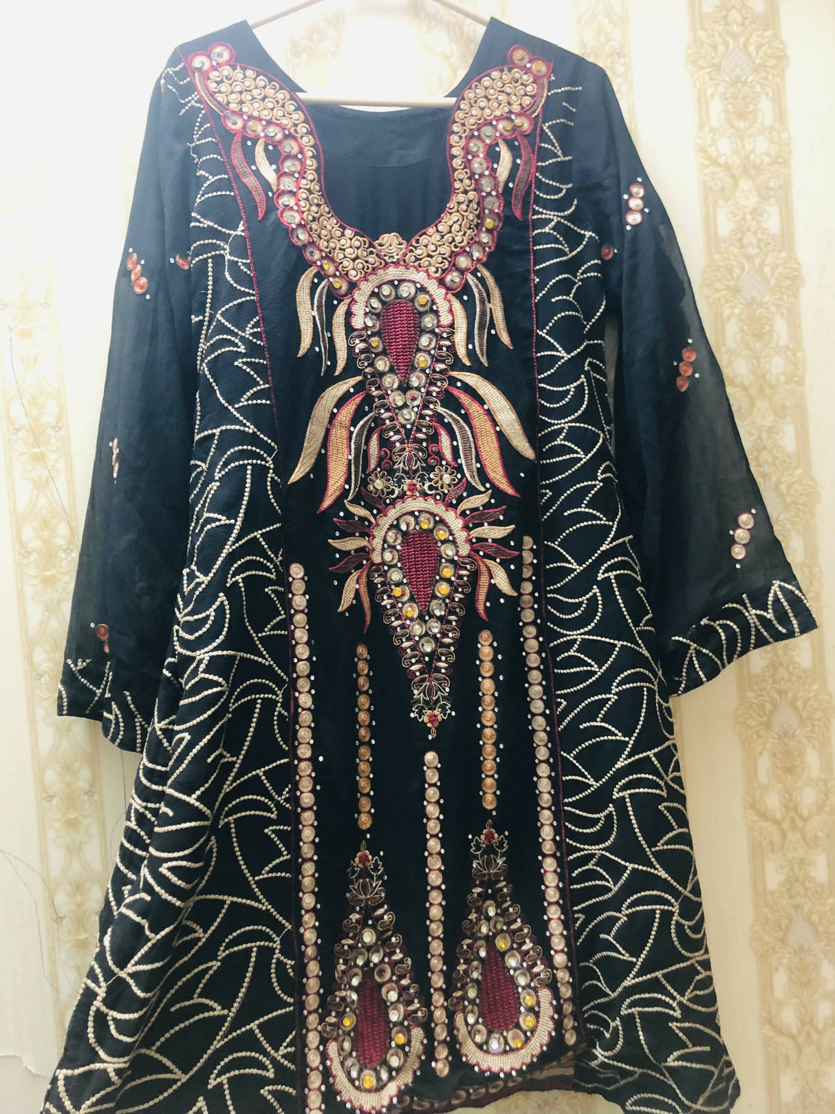 2 piece black shirt | Women Locally Made Formals | Medium | Preloved