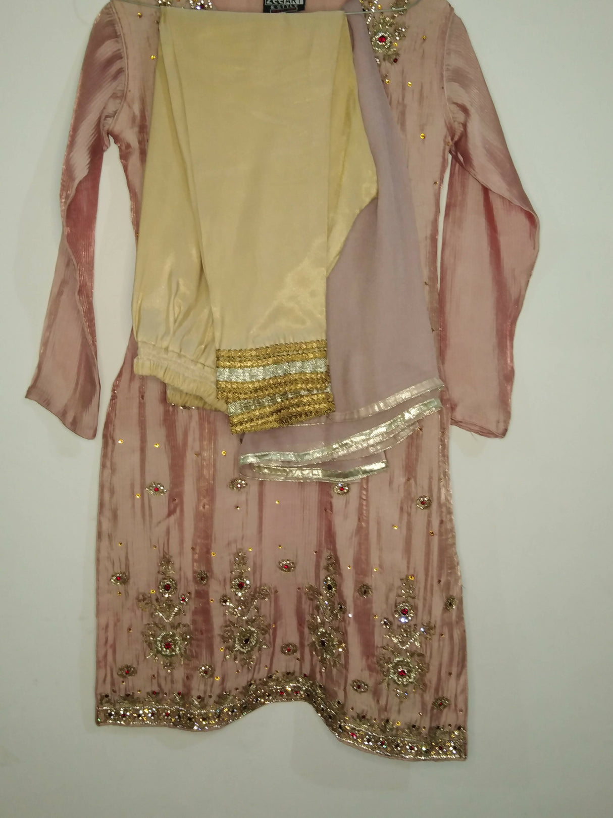 Zee Art & Style | 3 PC Hand Embroidered suit | Women Branded Formals | Small | New