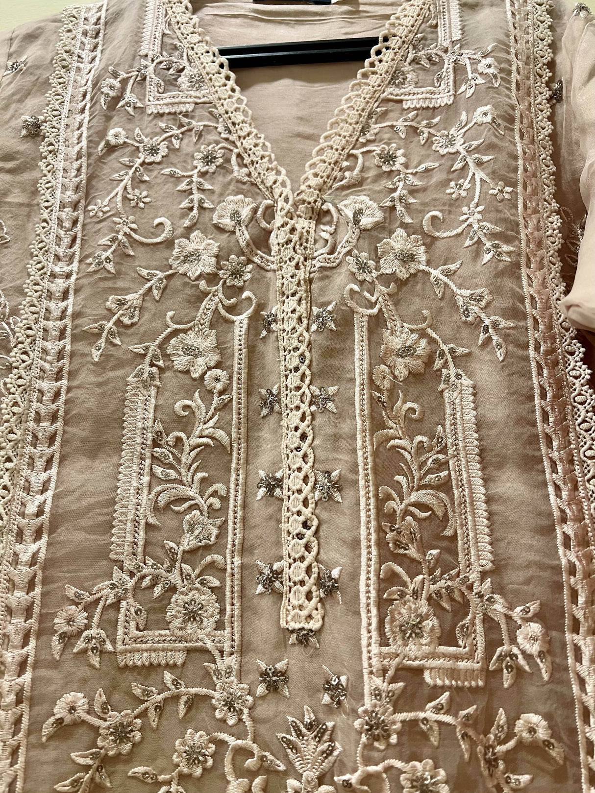 Sadabhar | Hand Embroidery Work Formal Dress | Women Branded Formals | Medium | Worn Once