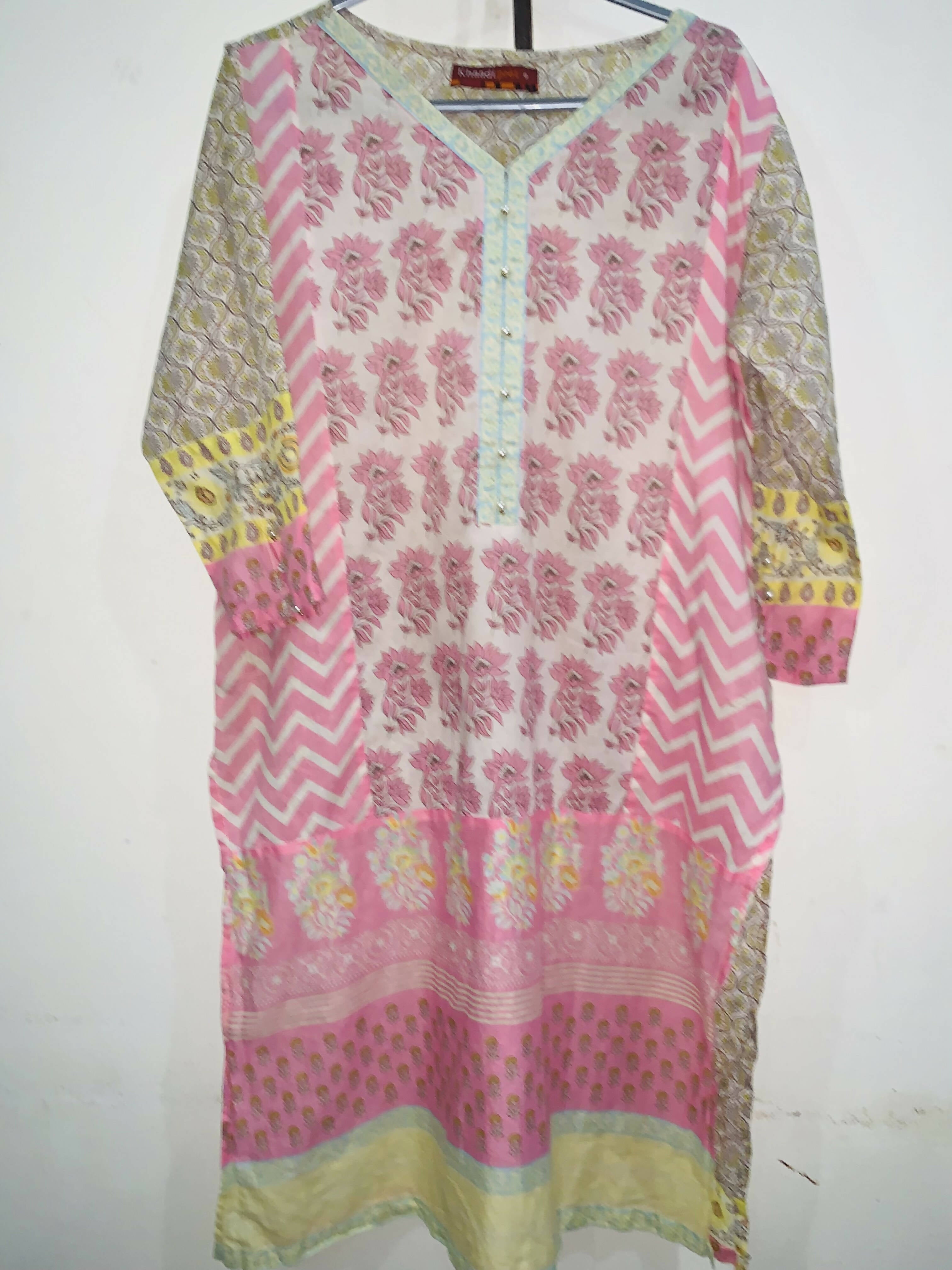 Khaadi | Printed Shirt (Size: S ) | Women Branded Kurta | Preloved