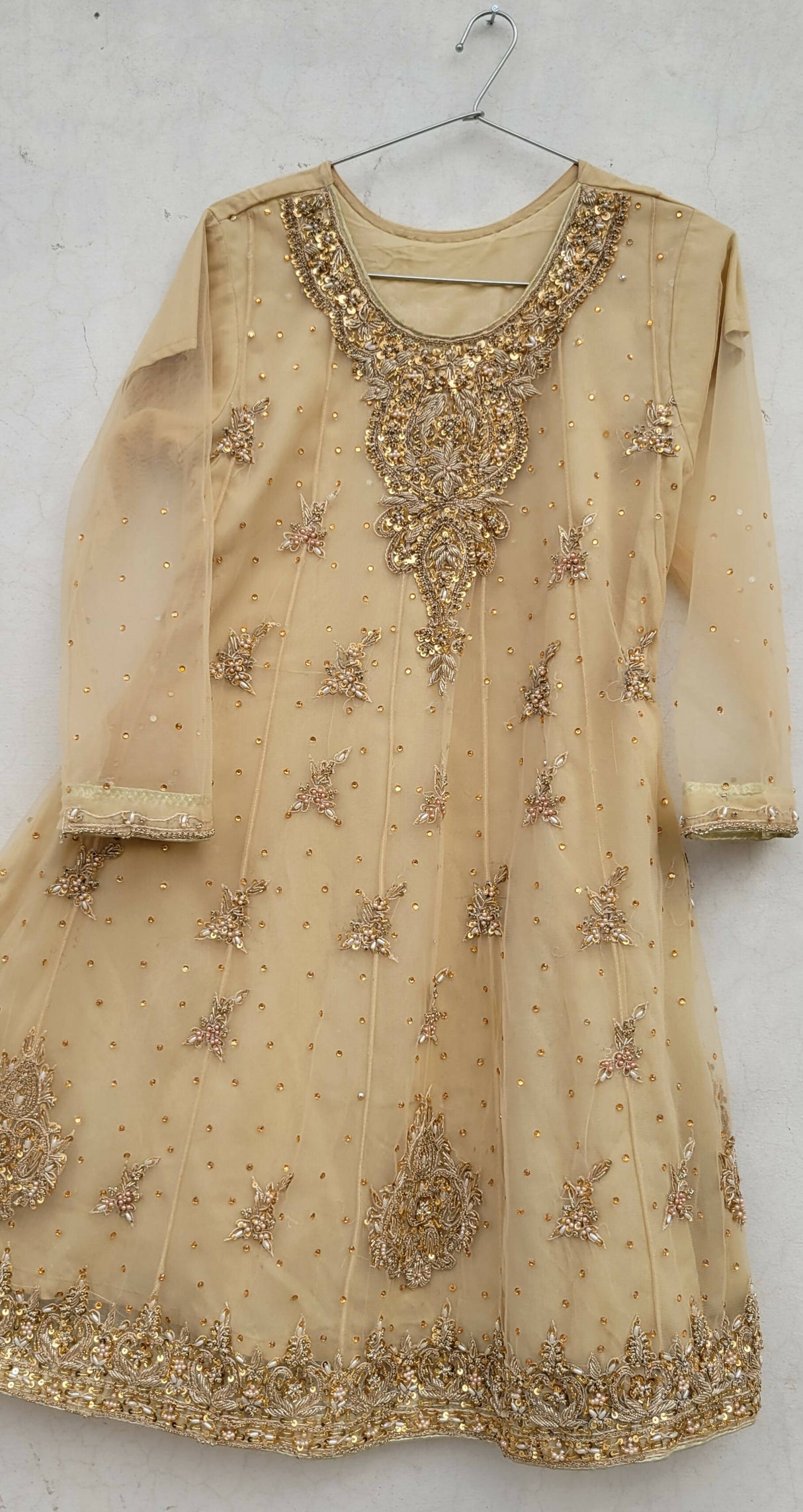 Heavy Maxi with Masoori Lehnga | Women Locally Made Formals | Small | Worn Once