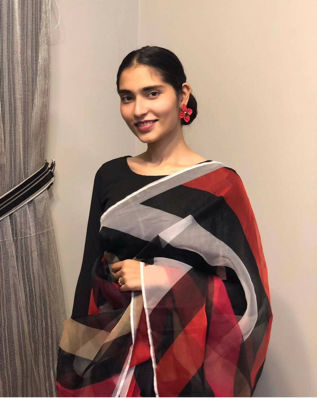 Stitched Saree 3 PC | Women Sarees | Women Locally Made Formals| Medium | New