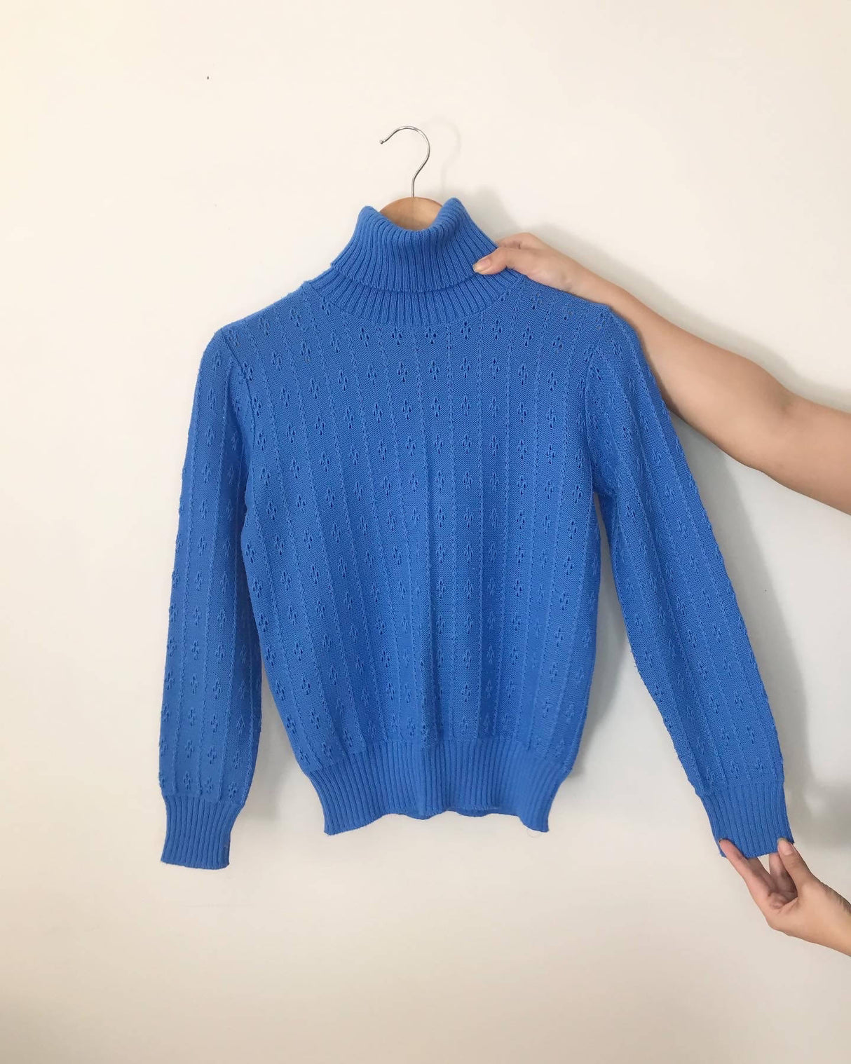 Great Britain | Blue Acrylic Turtleneck Sweater | Women Sweaters & Jackets | New