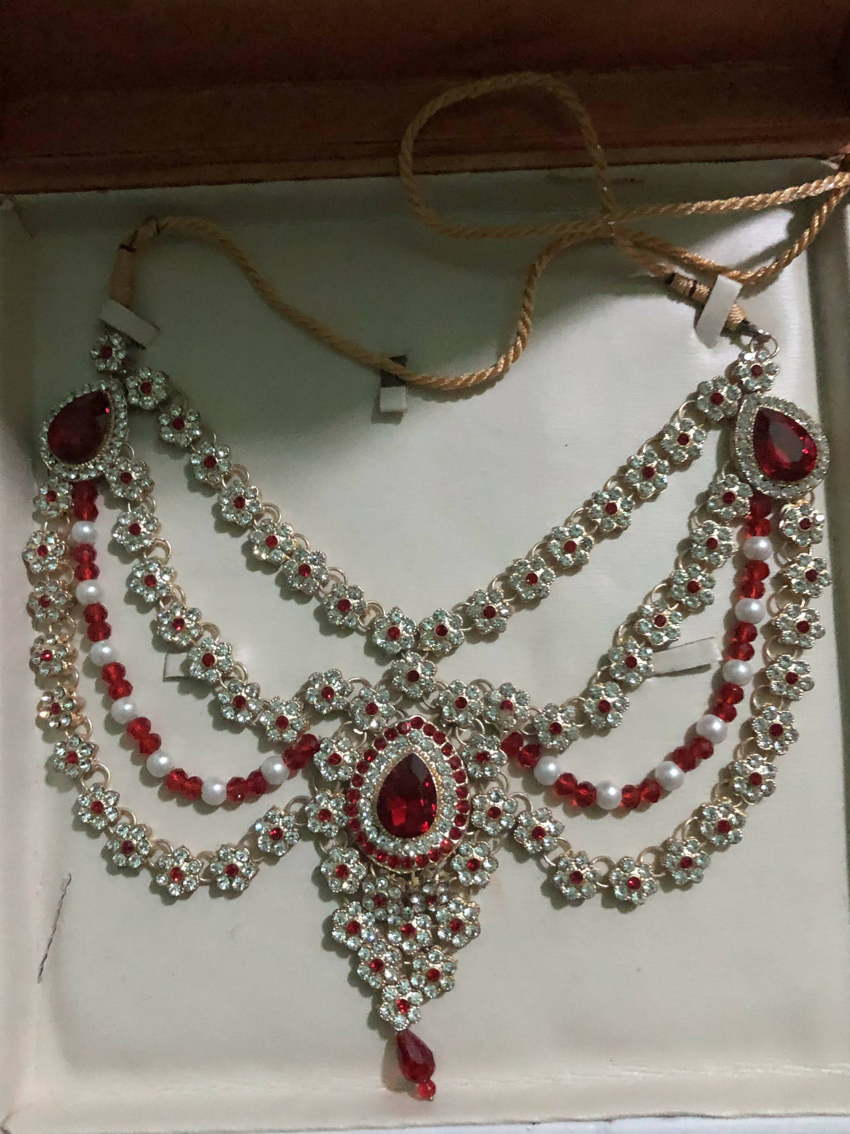 Nine West Bridal jewelry set red and white | Women Jewelry | Worn Once
