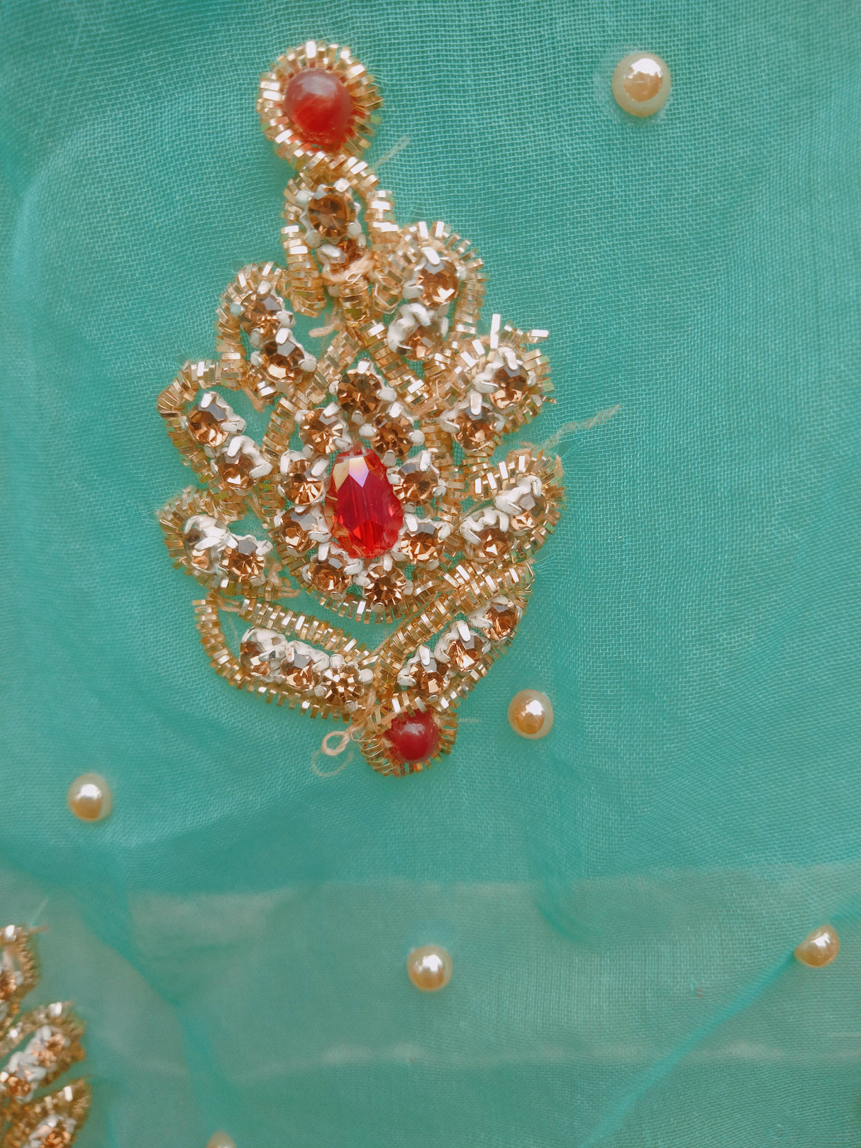 Ferozi green formal Suit | Women Locally Made Formals | Medium | New