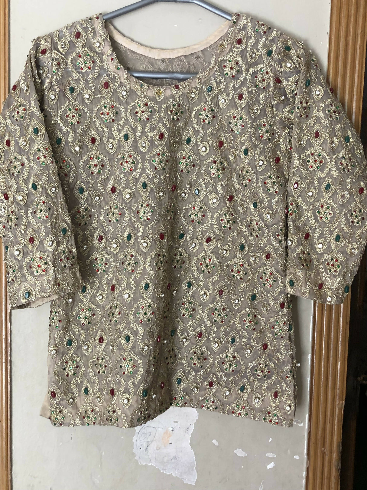 3 Pc Ghaghra Choli With Embroidery | Women Locally Made Formals | Medium | Worn Once