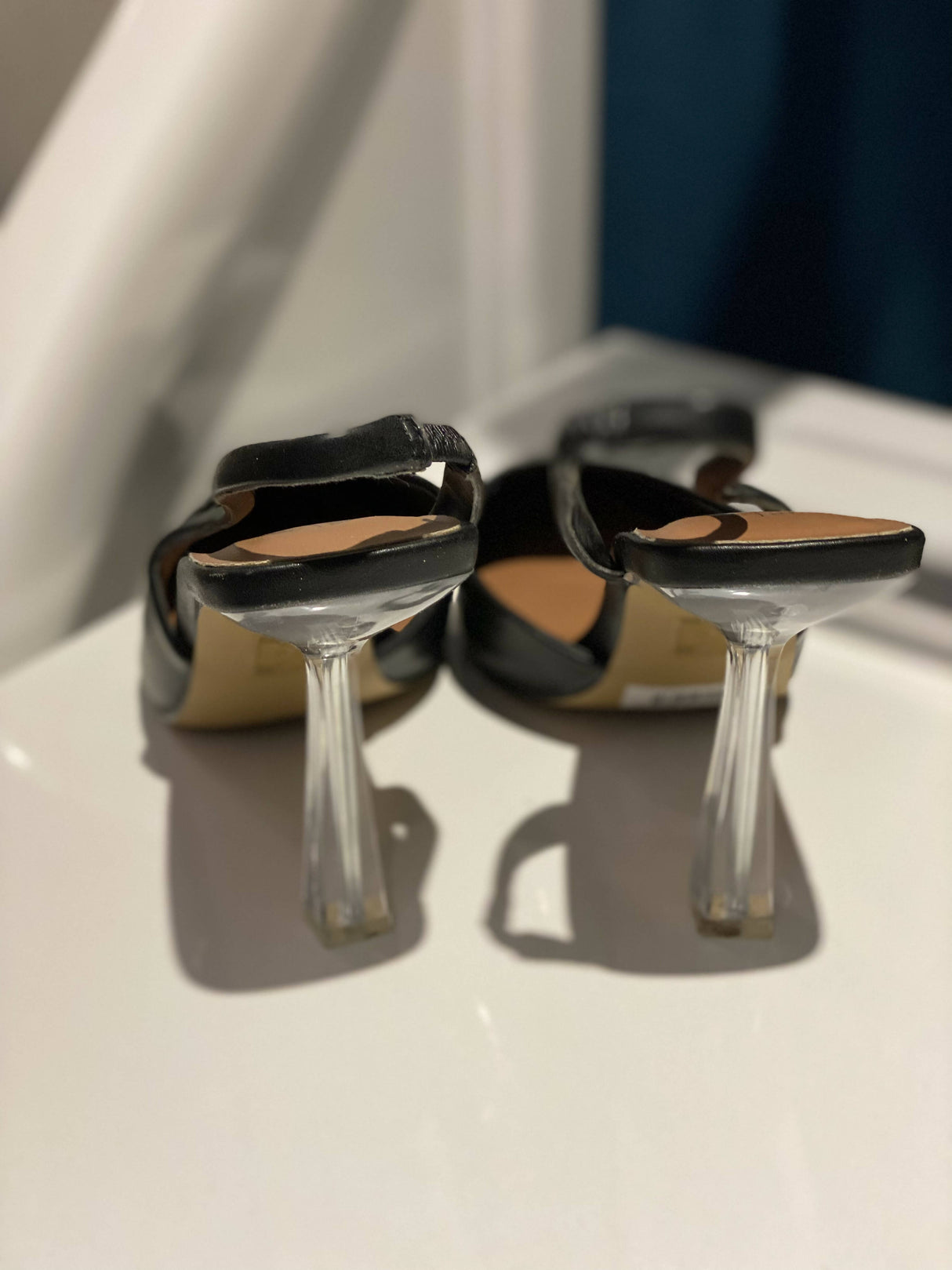 Black Mules with high heels | Women Shoes | Size 38 | Brand New