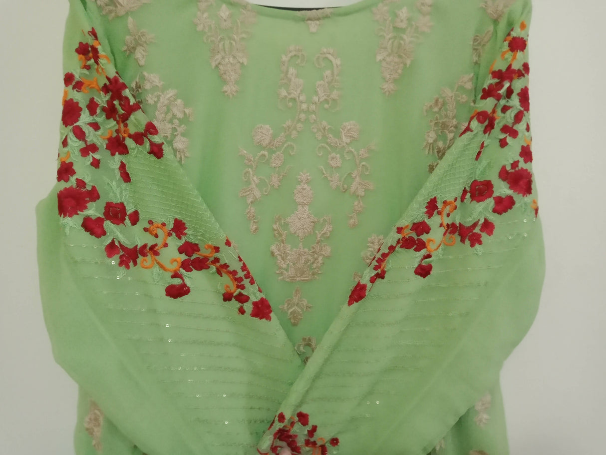 Green 3 PC Suit | Women Formals | X-Large | New