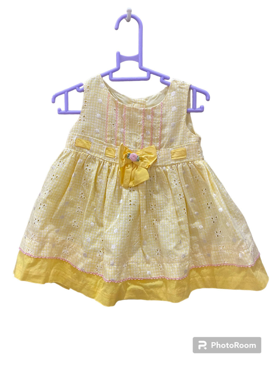 Bonnie baby yellow chicken frock 6 9 months Girls Skirts