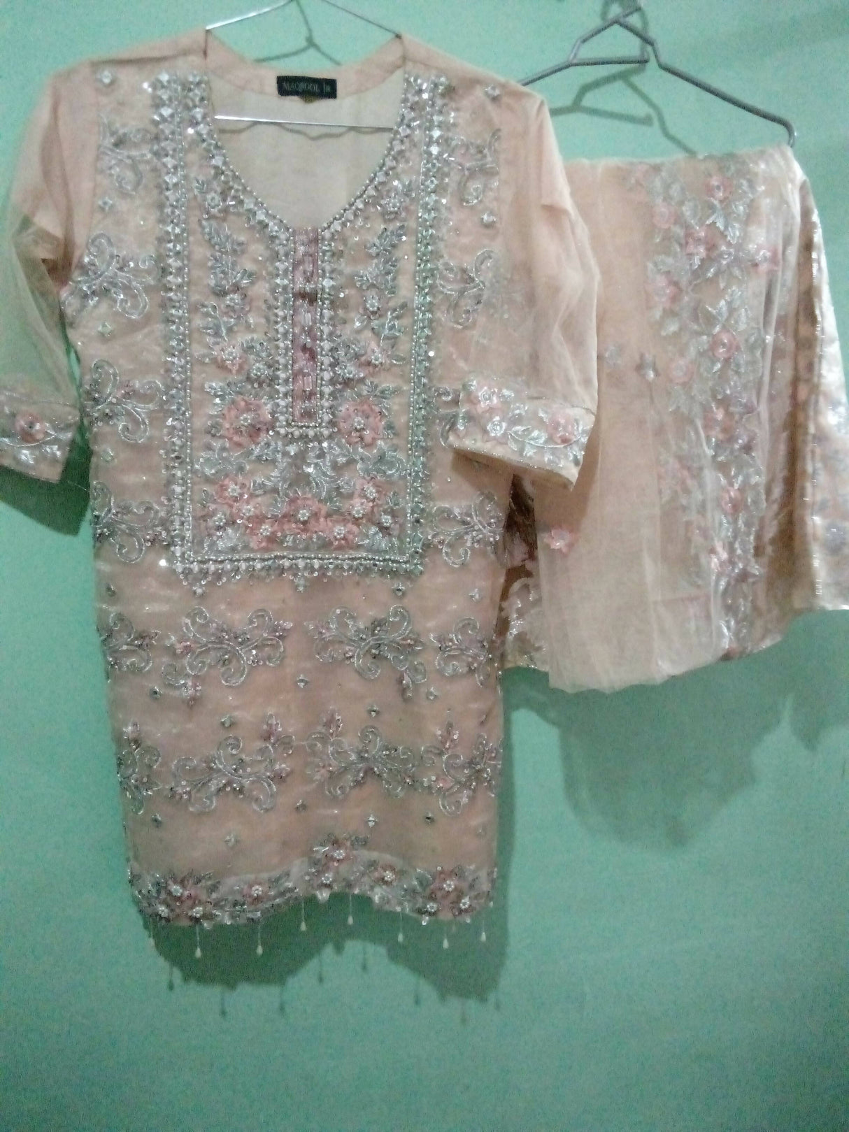 Embroidered Party Wear Suit | Women Locally Made Formals | Medium | Worn Once
