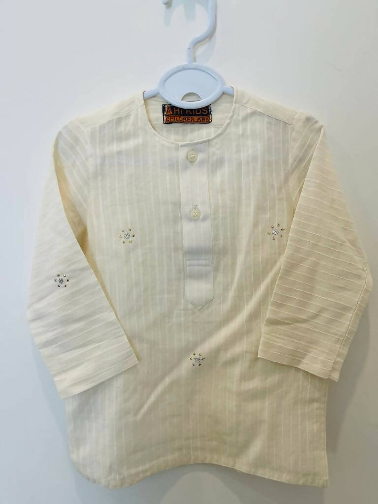 White Kurta 1 year | Boys Shalwar Kameez | Preloved