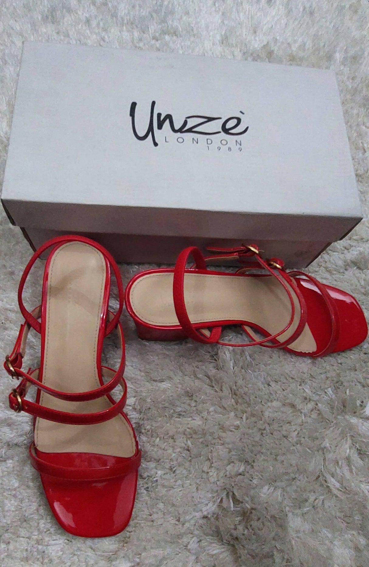 Unze London Red Heels | Women Shoes | Size 39 | Worn Once