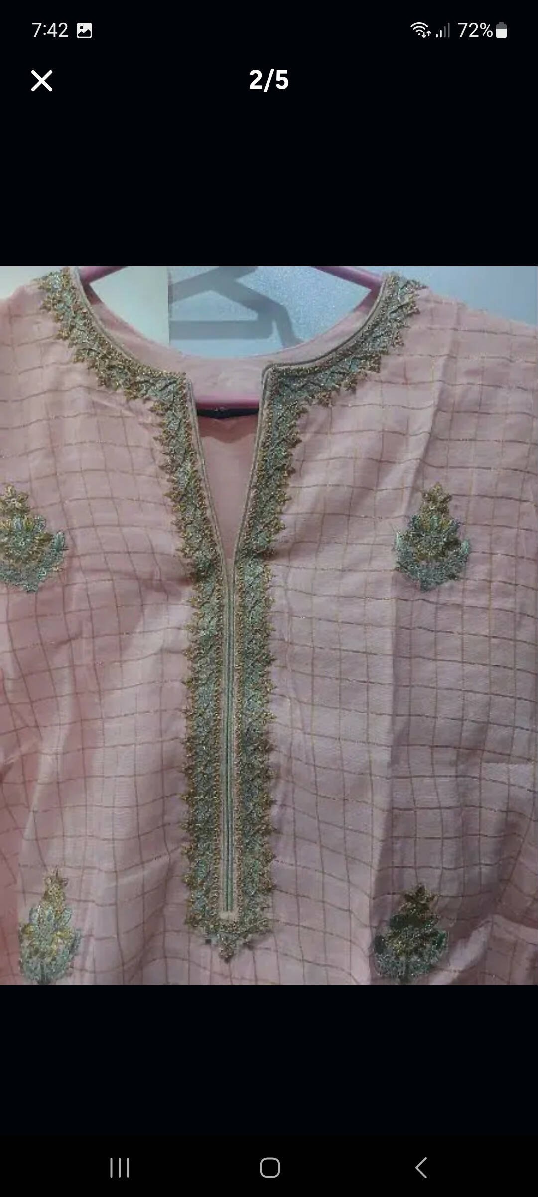 Alkaram | 3 PC Embroidered suit | Women Branded Formals | Small | Worn Once