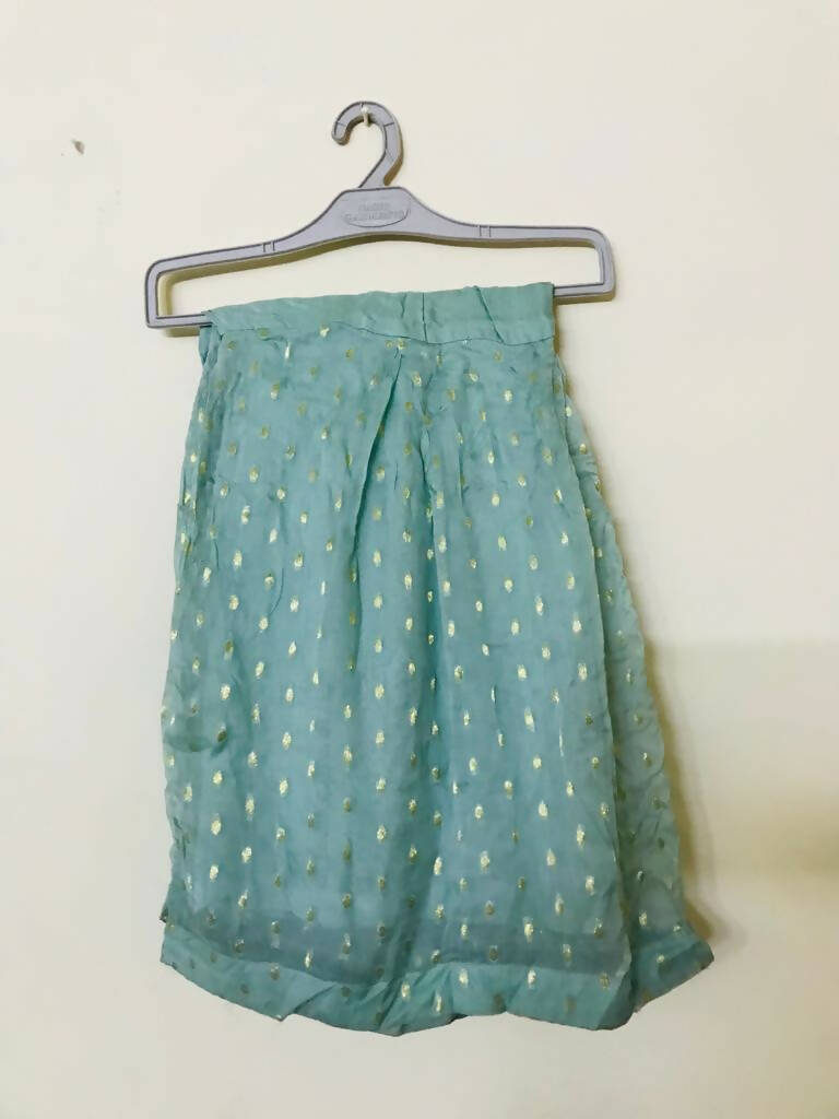 3 PC Fancy Sea Green Peplum with Gharara | Women Locally Made Formals | Medium | New